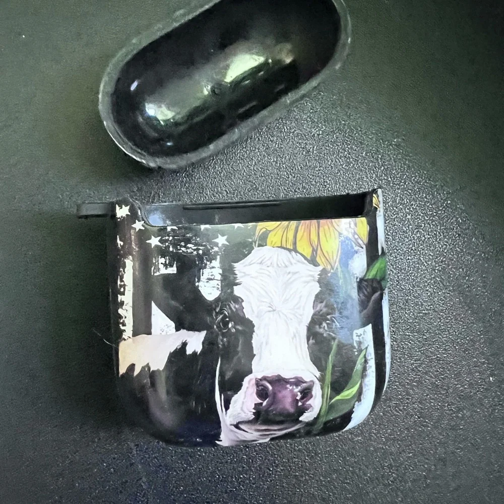 Unique Cow and Sunflower AirPods Case 2 piece COW LOVERS 🐄
